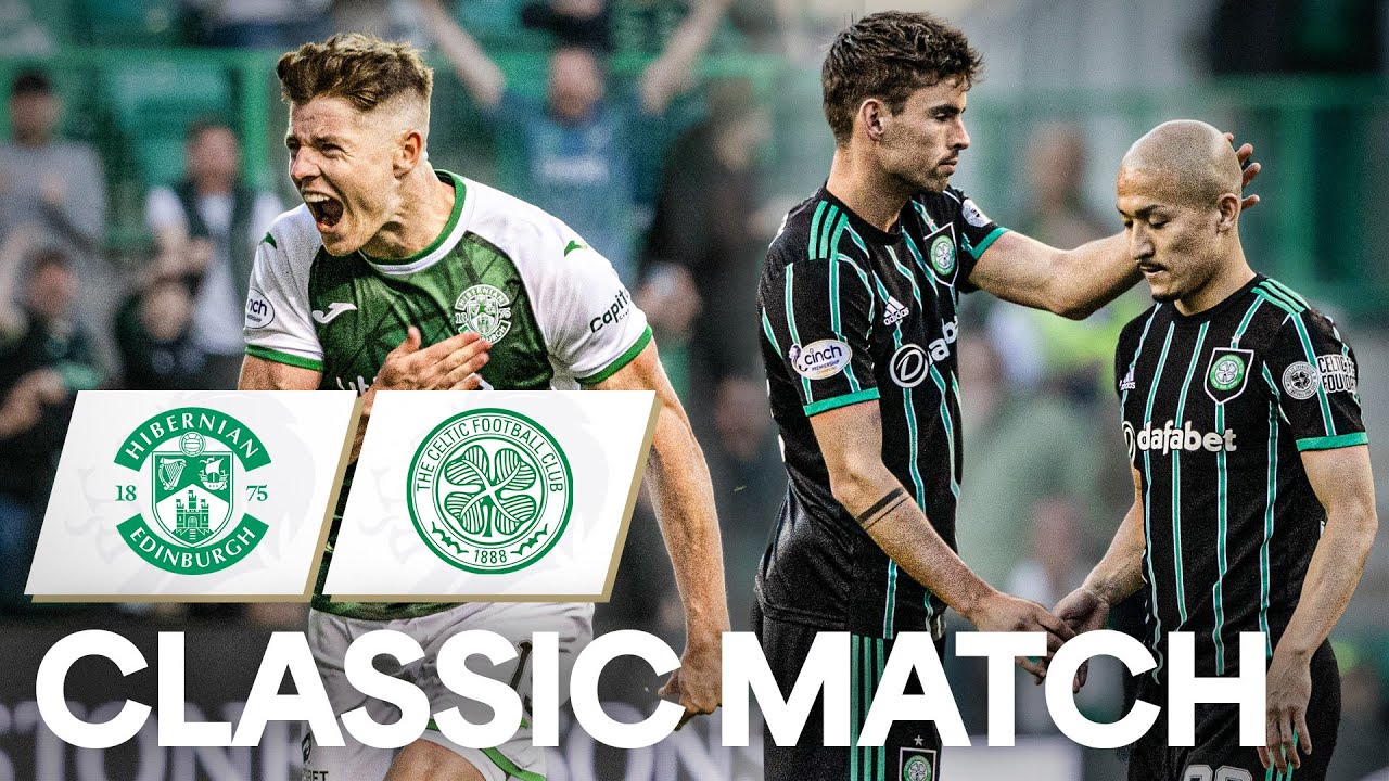 Hibernian 4-2 Celtic | Maeda Red Card, Own Goal & Goalkeeper Howler! | Classic Match | 22/23