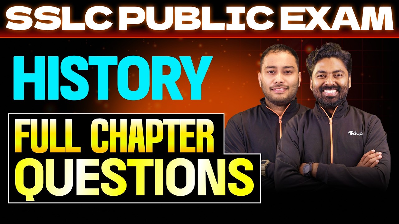 SSLC History | Full Chapter Questions | Eduport
