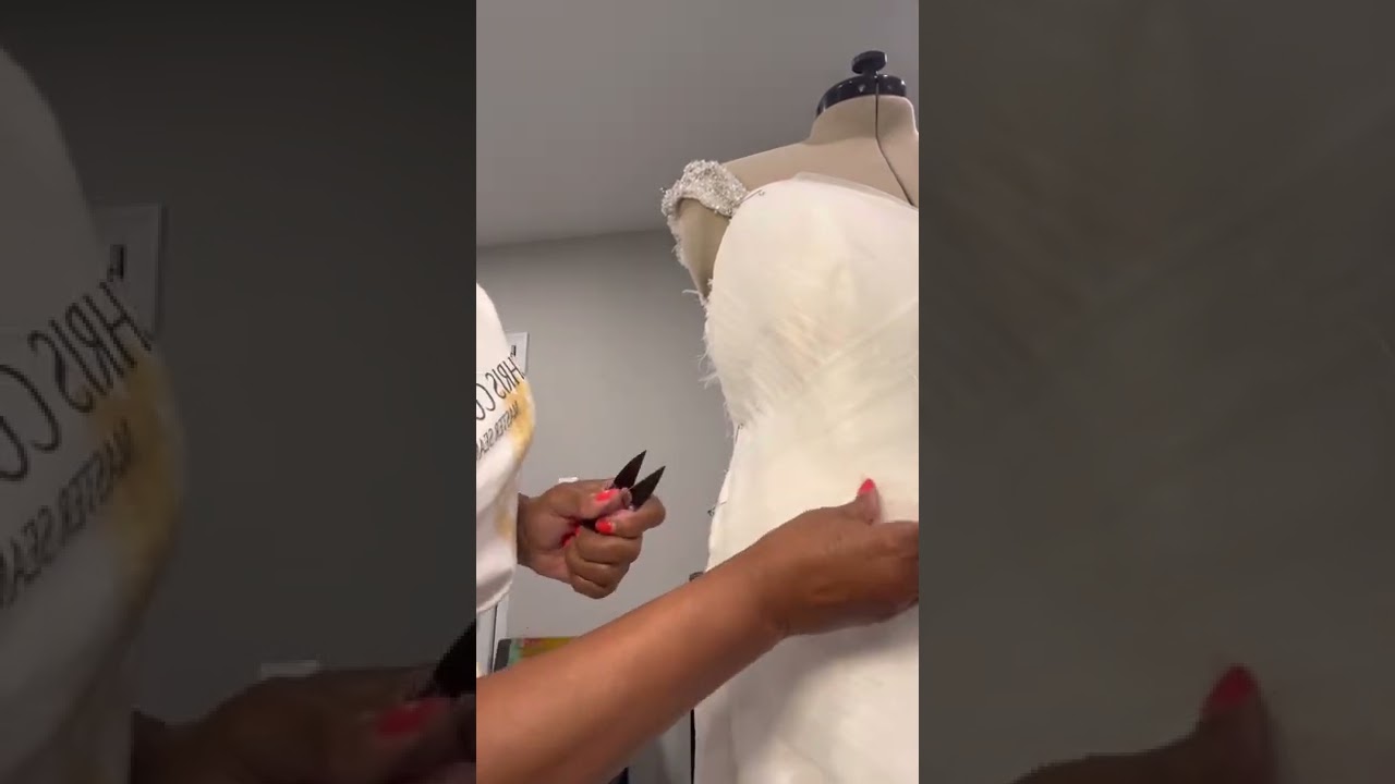 Creating a Christening gown from a wedding gown (part 1). July 2022