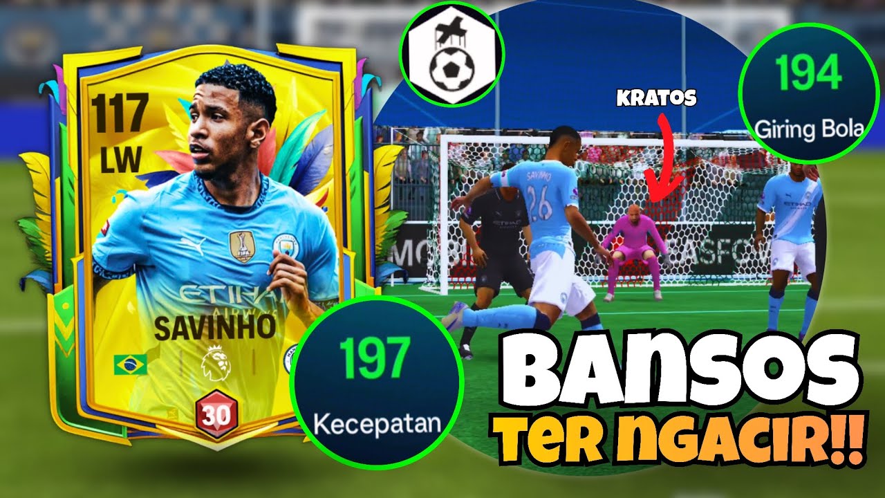 Wajib Klaim dia! Savinho Bansos Ginga ngacir banget cok! Rill no gimick larinya setara Mbappe UTOTY!