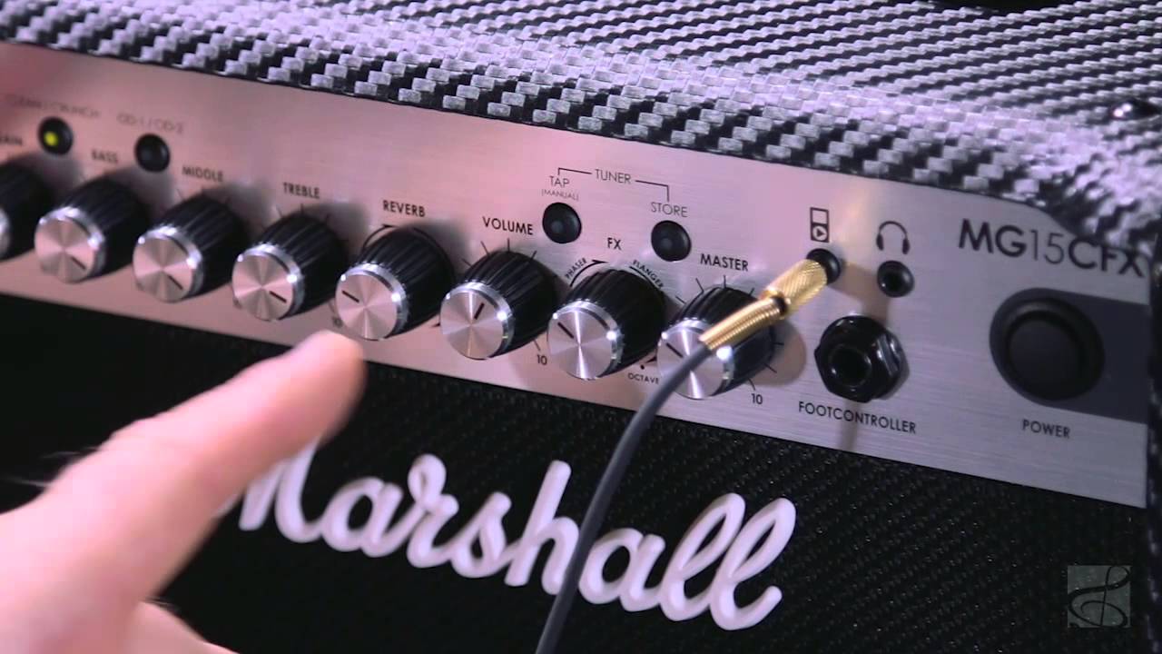 Marshall MG Series MG15CFX 15W 1x8 Guitar Combo Amp Carbon Fiber
