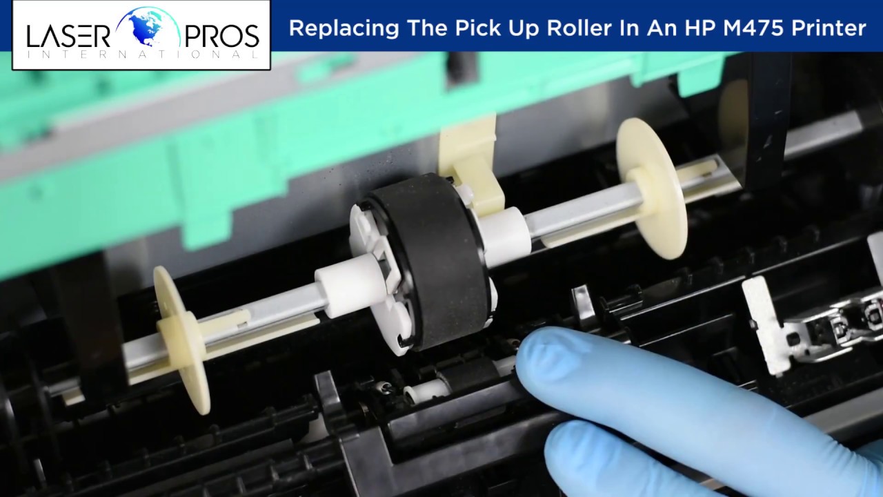 How to replace the rollers in an HP M475 printer