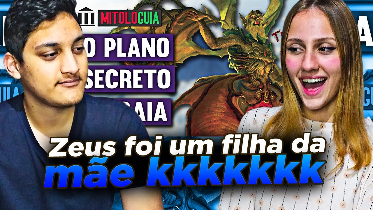 REACT EM CASAL - O Plano Secreto de Gaia - MITOLOGIA GREGA #4 (Guilherme Analisa)