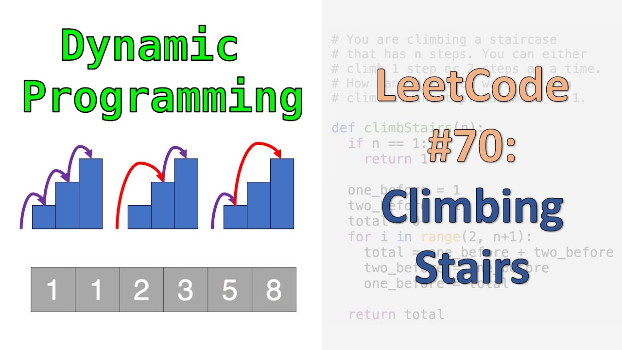 LeetCode #70: Подъём по лестнице | Динамическое программирование