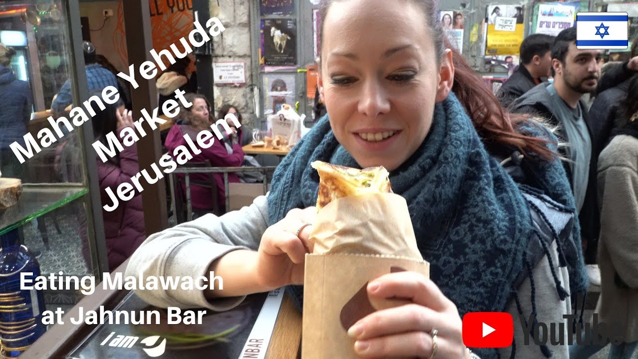 Day 2 in Jerusalem - Eating Malawach at Mahane Yehuda Market
