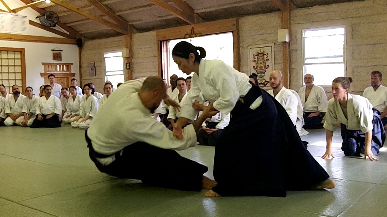 Yoko Okamoto: Ryotedori irimi kuzushi, taisabaki  kuzushi (gedan)
