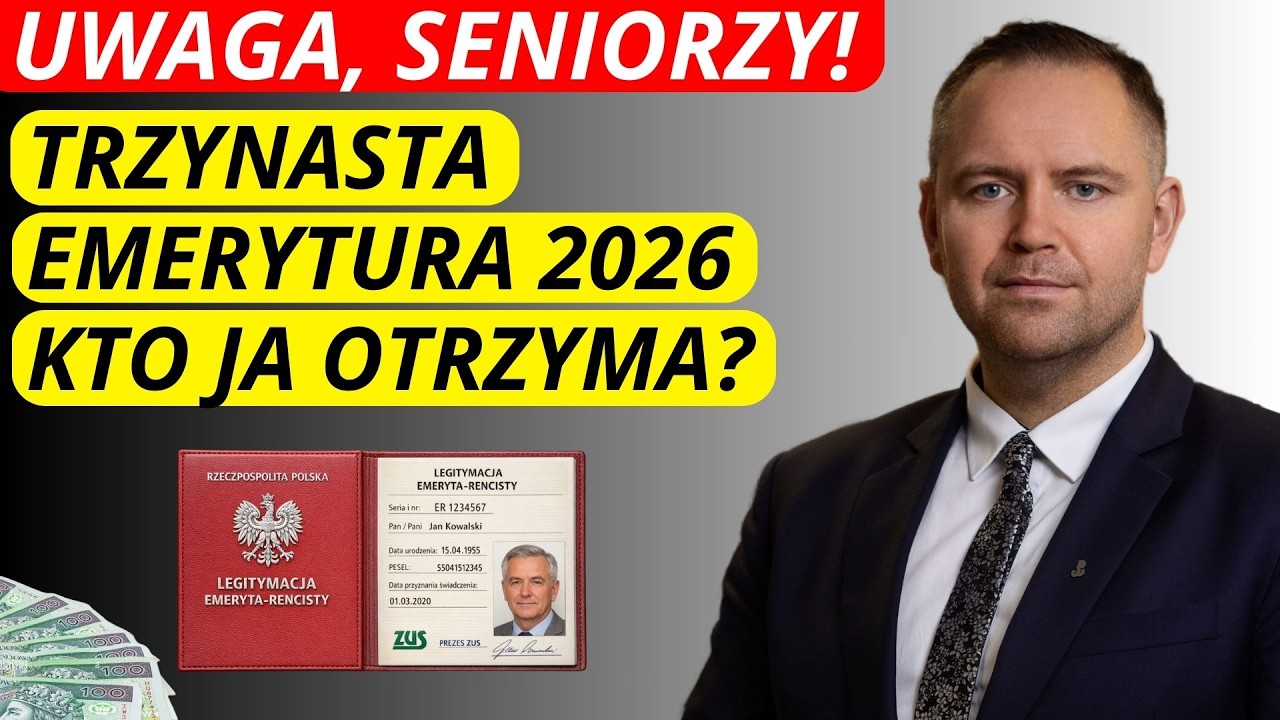 🚨 Trzynasta emerytura 2026: Kto dostanie, a kto nie? Sprawdź, czy kwalifikujesz się!