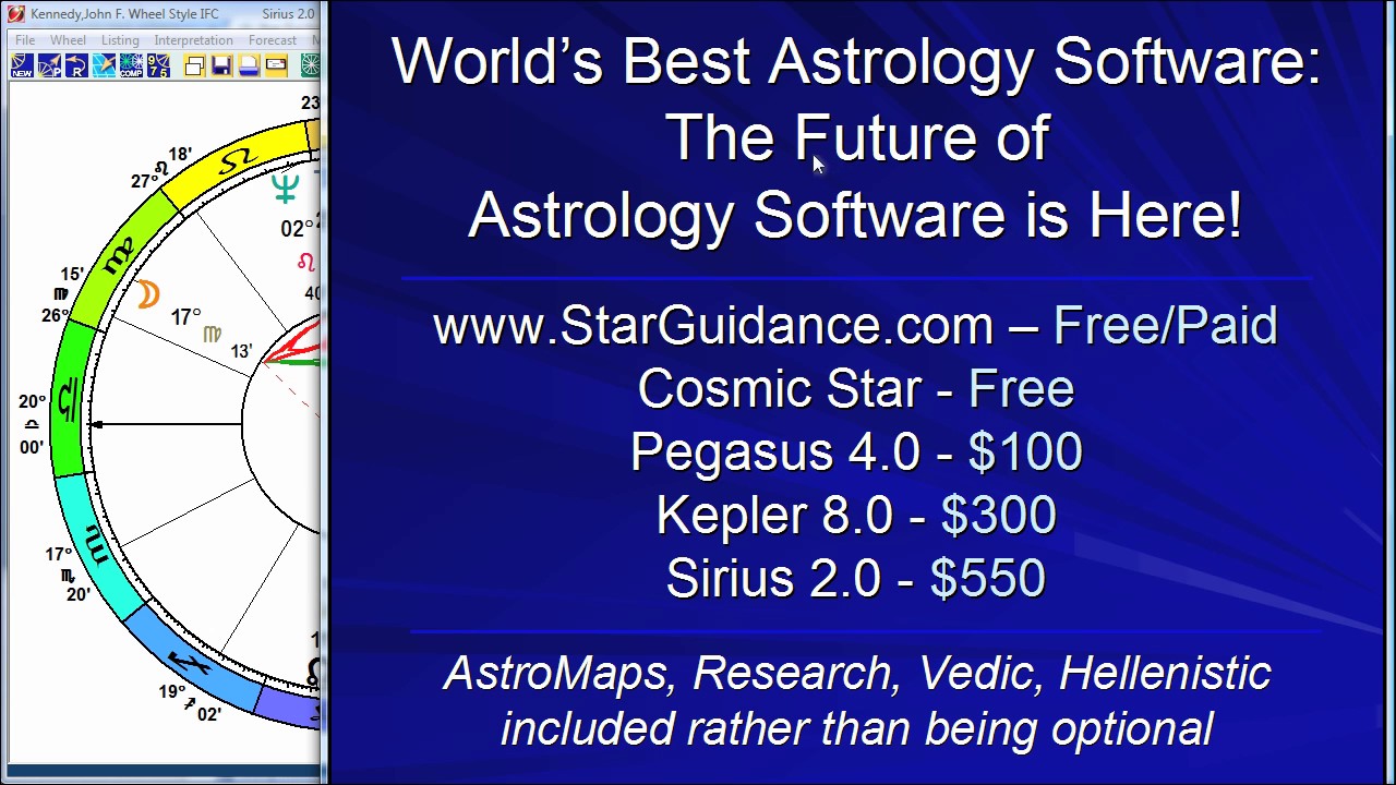 Best Astrology Software: Kepler and Sirius