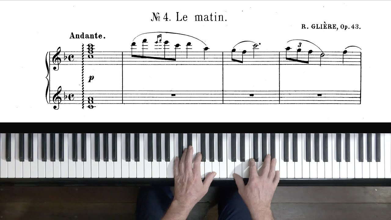 “Le Matin” (The Morning) by Reinhold Glière - P. Barton, FEURICH piano