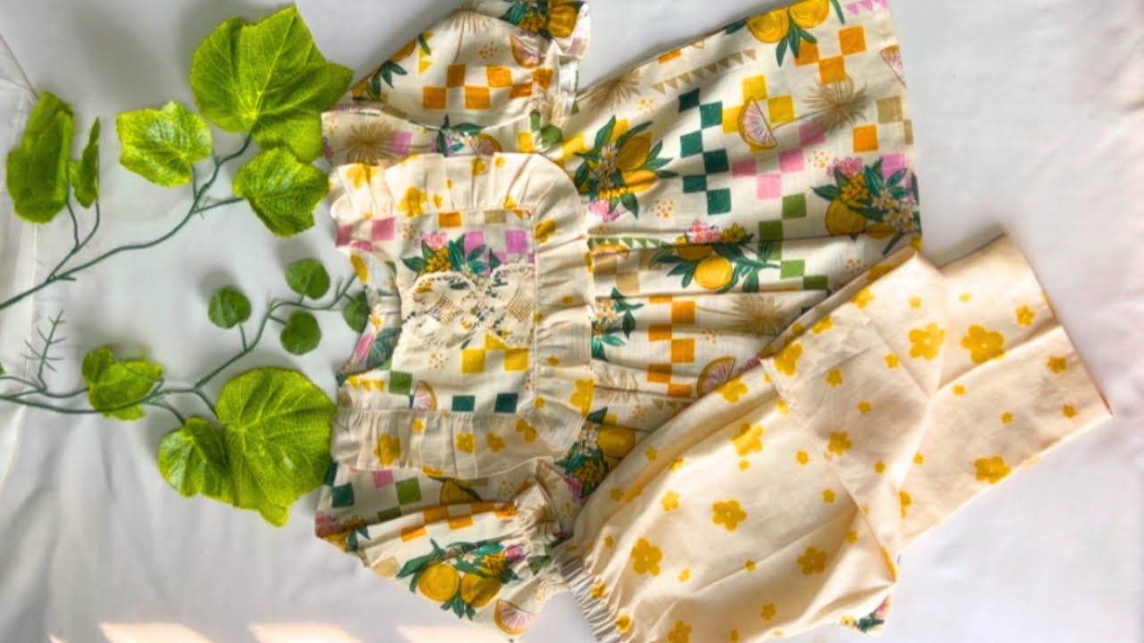 Beautiful Winter Ruffle Baby Frock Cutting and Stitching Tutorial ||Winter Baby Frock 