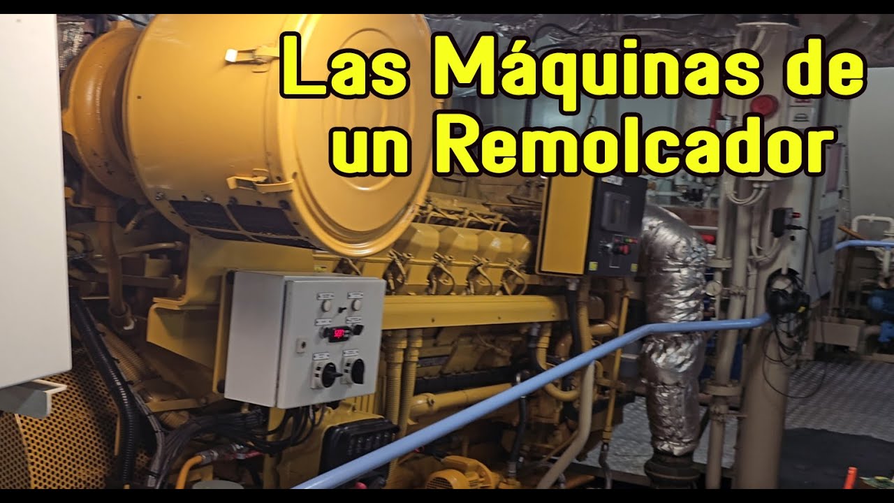 Tan Chiquito y tan Fuerte, Ingresamos a las Máquinas de un remolcador de Puerto. Se las mostramos