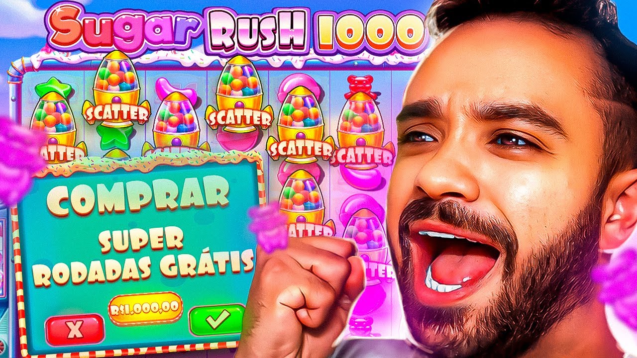 COMPRANDO 10 BÔNUS DE *1000 REAIS* NO SUGAR RUSH 1000