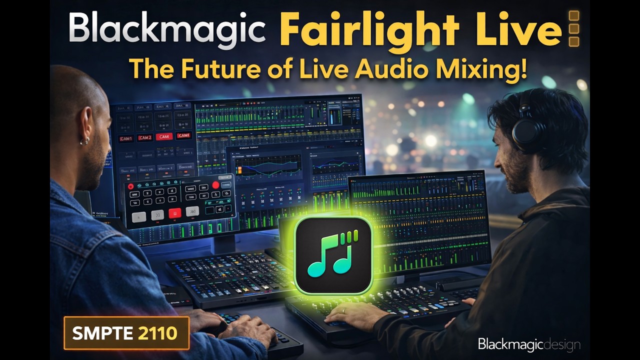 Blackmagic Fairlight Live: будущее микширования живого звука