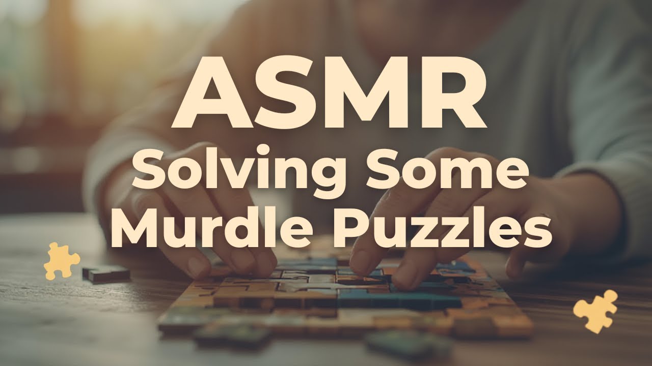 ASMR Let's Solve Some Murdle Puzzles Before Bedtime. [Lo-fi whispers]