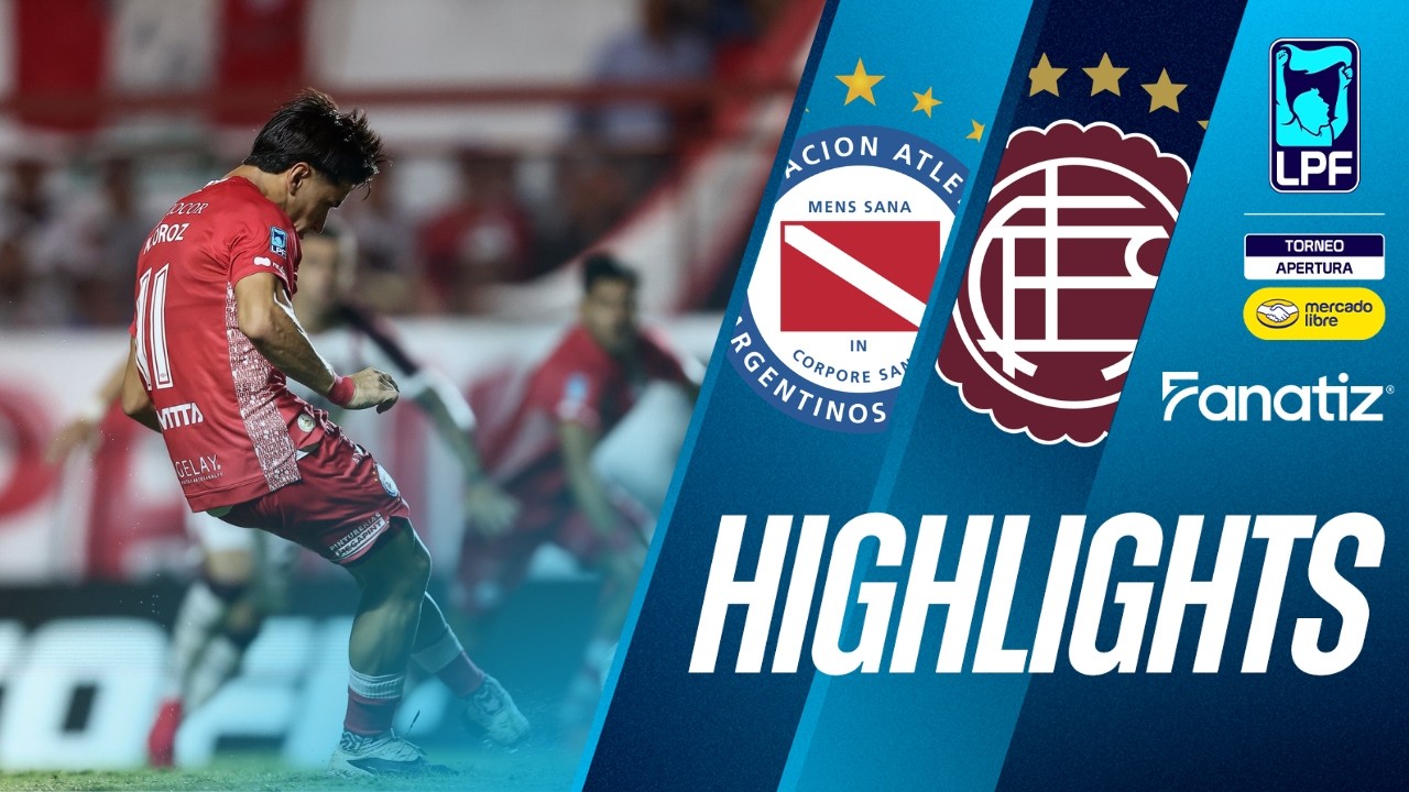 Argentinos Juniors vs Lan&uacute;s (2-1) - Game Highlights | #TorneoApertura2026