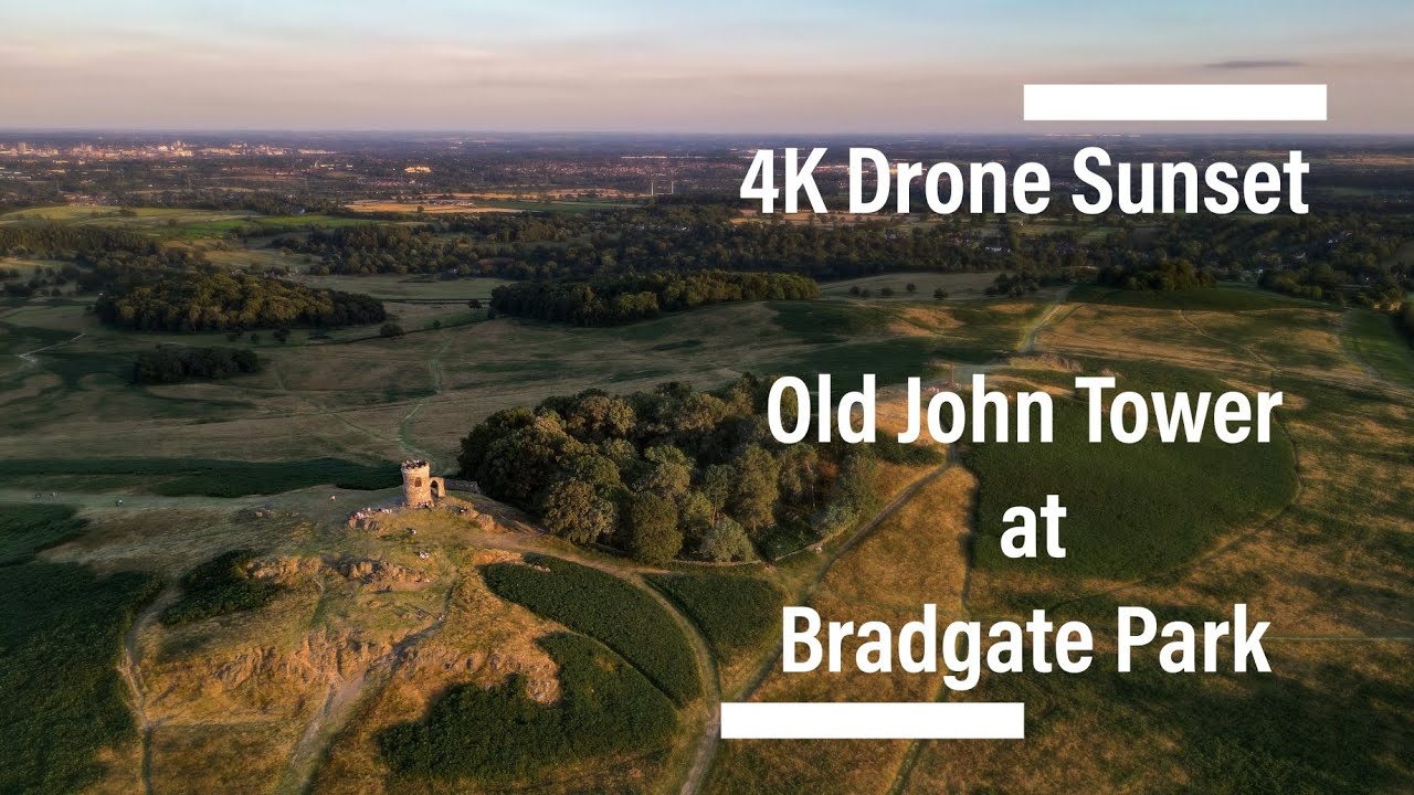 Bradgate Parks - Old John Tower - 4K Sunset Drone footage