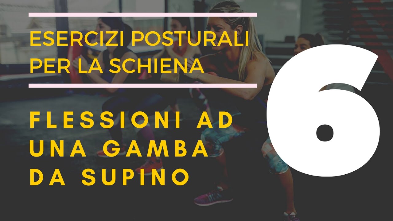 006 ESERCIZIO DI GINOCCHIA AL PETTO monolaterali DA SUPINO