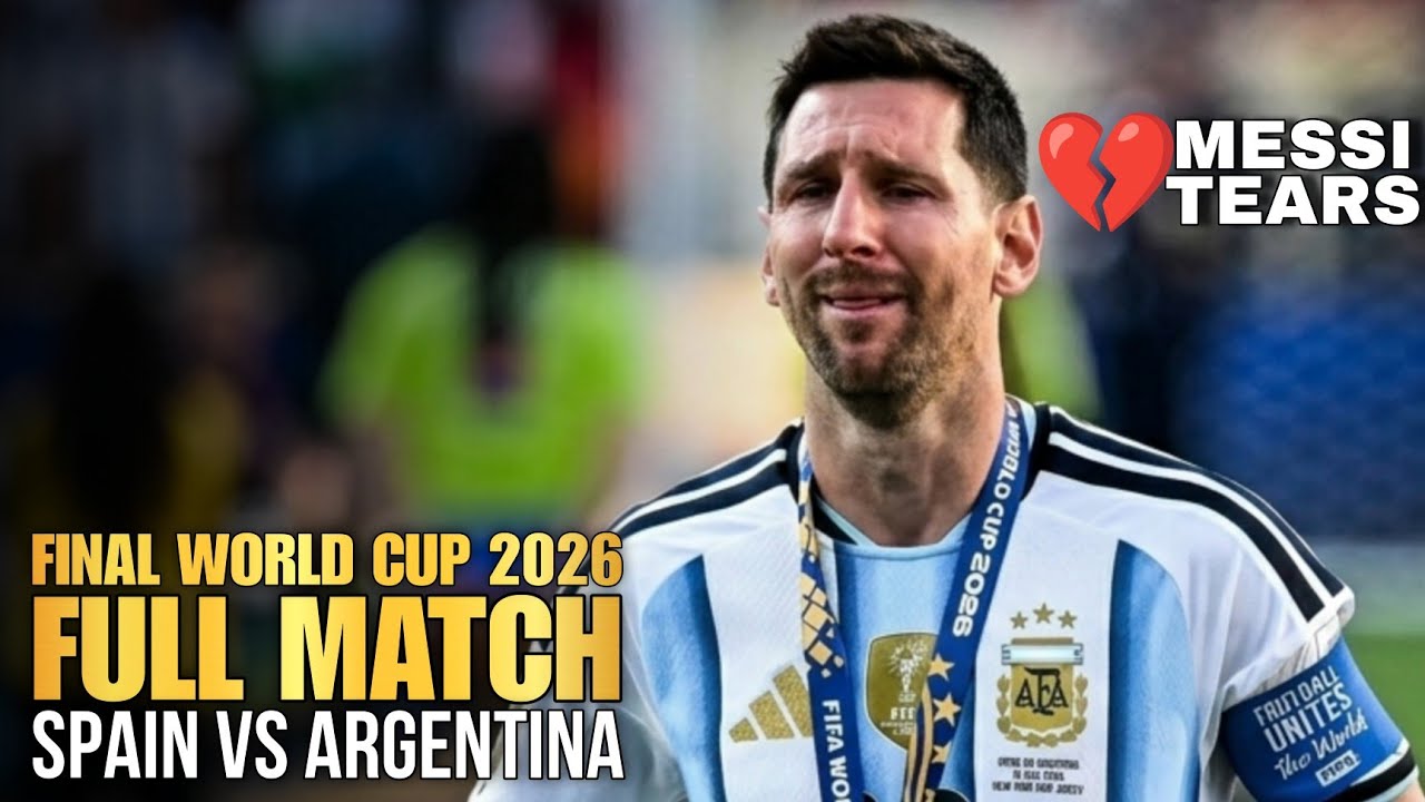 SPAIN VS ARGENTINA FULL MATCH WORLD CUP 2026 - Messi Broke Down In Tears After The Final World Cup 💔