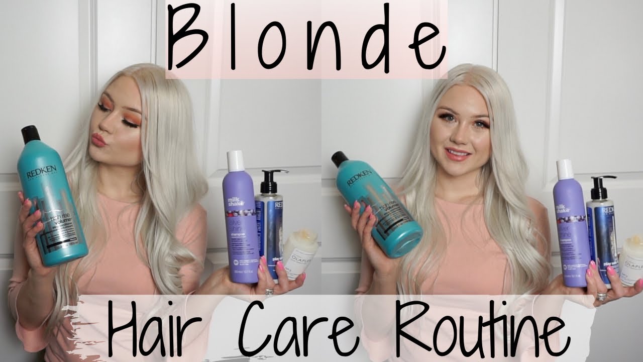 BLONDE HAIR CARE ROUTINE | HEALTHY PLATINUM BLONDE HAIR