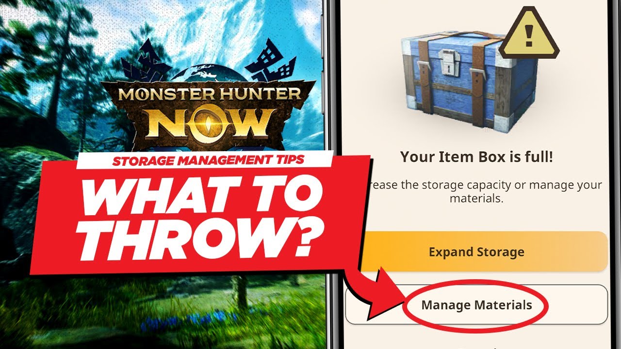 НЕТ МЕСТА ДЛЯ ХРАНЕНИЯ? СМОТРИ!!! — 5 советов по хранению! | Monster Hunter Now