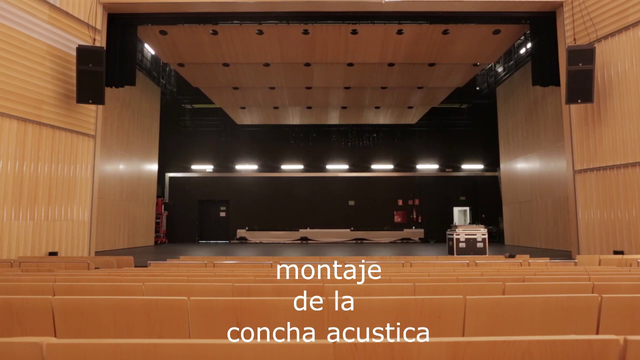 MONTAJE DE LA CONCHA ACUSTICA teatro ramos carrio zamora
