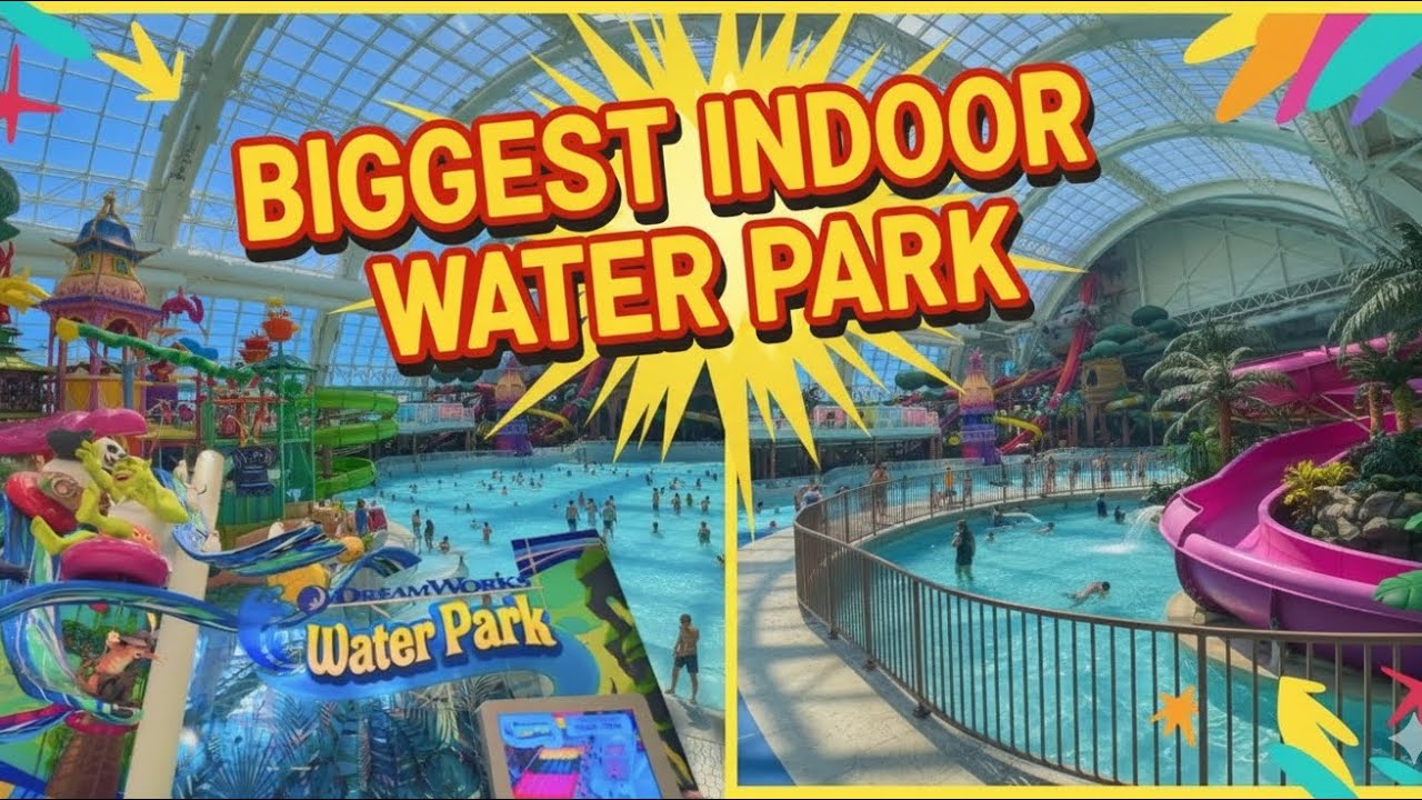 DreamWorks Water Park Tour! 🌊 Biggest Indoor Water Park in America (4K American Dream)
