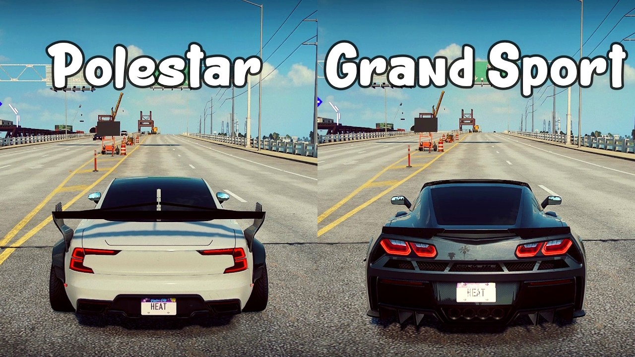 NFS Heat: Polestar 1 vs Chevrolet Corvette Grand Sport - Drag Race