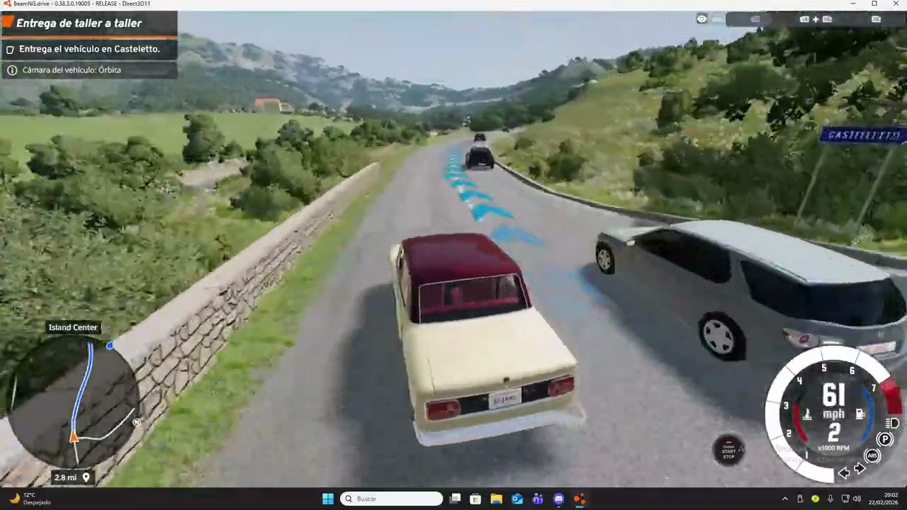 CONDUCIENDO CON COCHE DE RALLY PART  1 EN BEAN NG  DRIVE