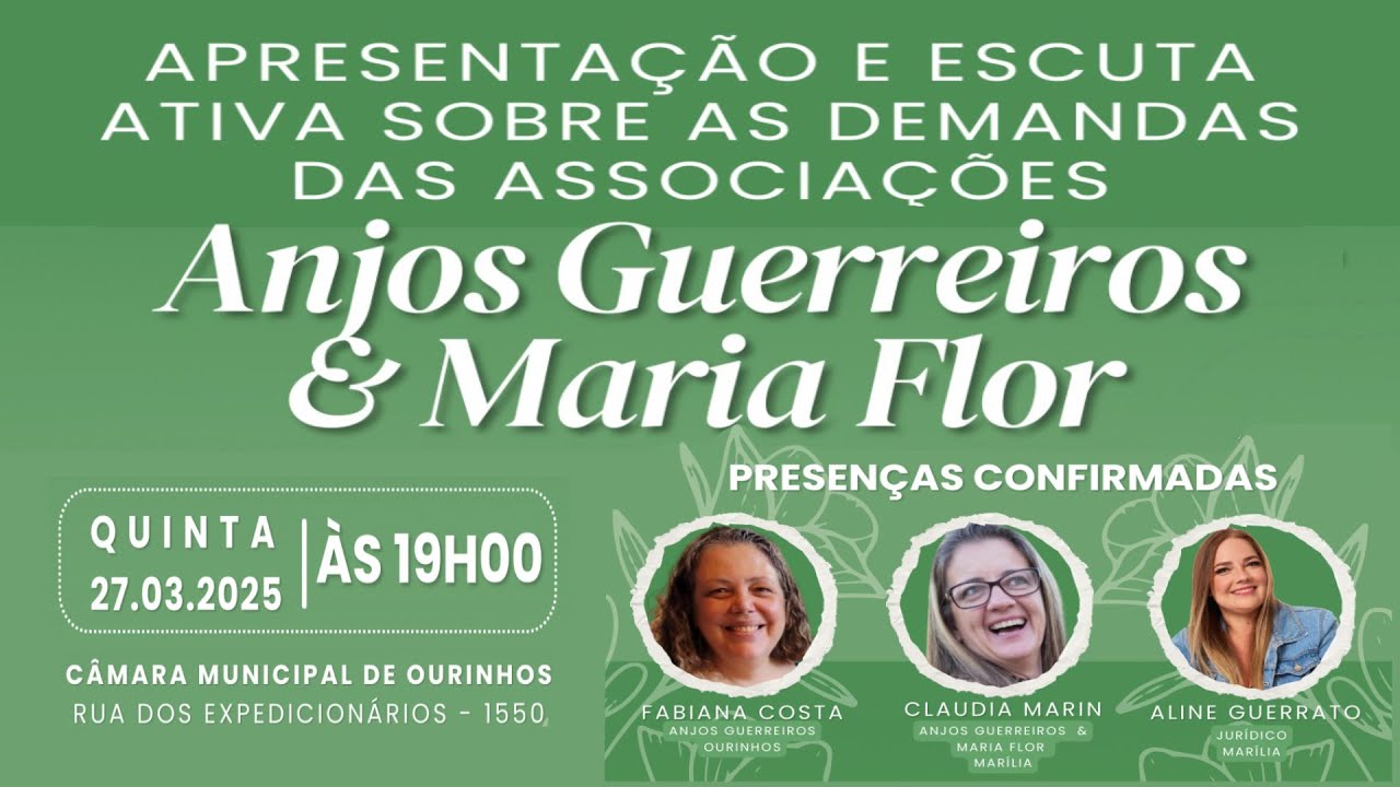 Câmara Ao Vivo - Associações Anjos Guerreiros e Maria Flor