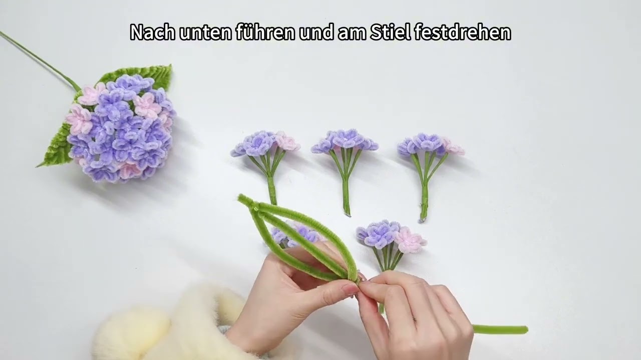 Lektion 3 |  Endless Summer Hortensie (Lotuswurzelrosa + Taro-Lila)
