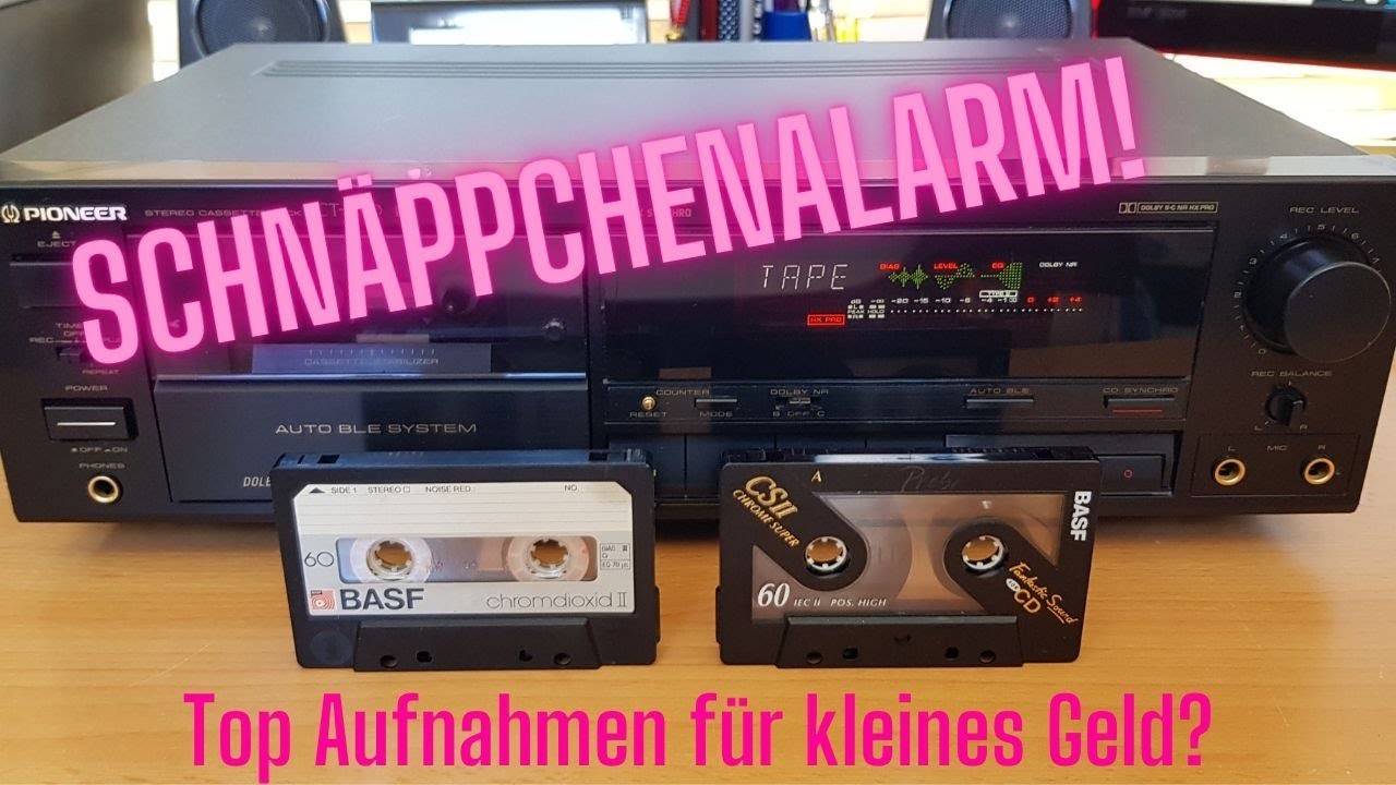 PIONEER CT-S310 Vintage Stereo Cassette Deck Tapedeck Kassettendeck - Review / Demonstration