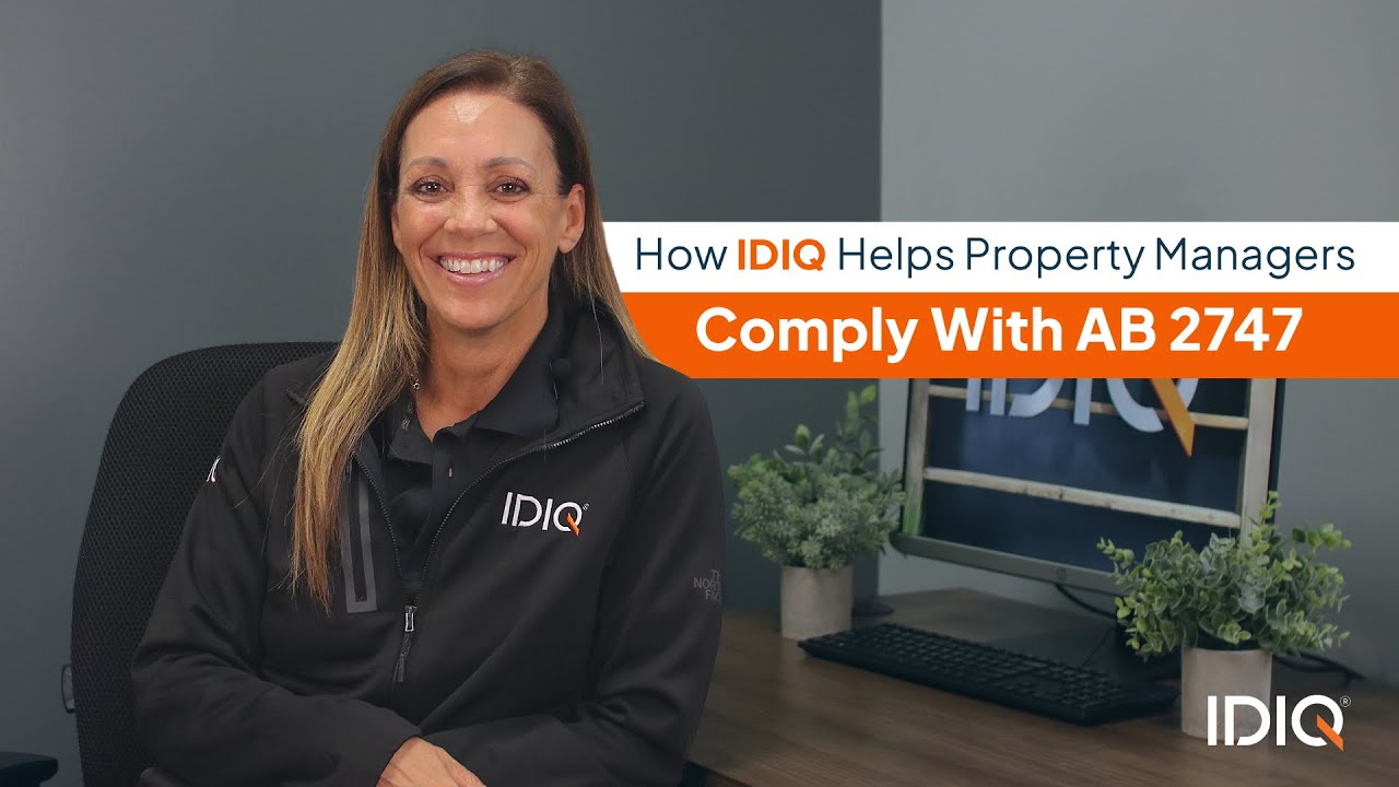 How IDIQ Helps Property Managers Comply with AB 2747