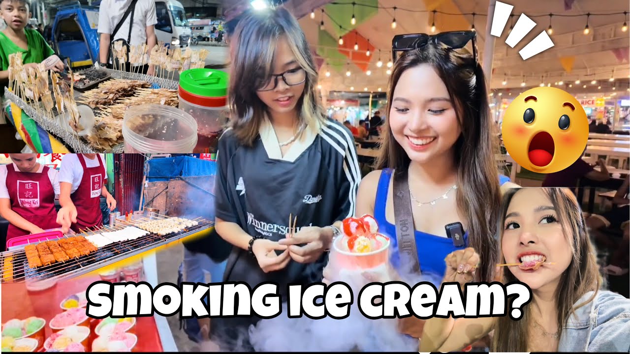FOODTRIP SA TUTUBAN😍 Smoking Ice Cream? | Mahalia E.