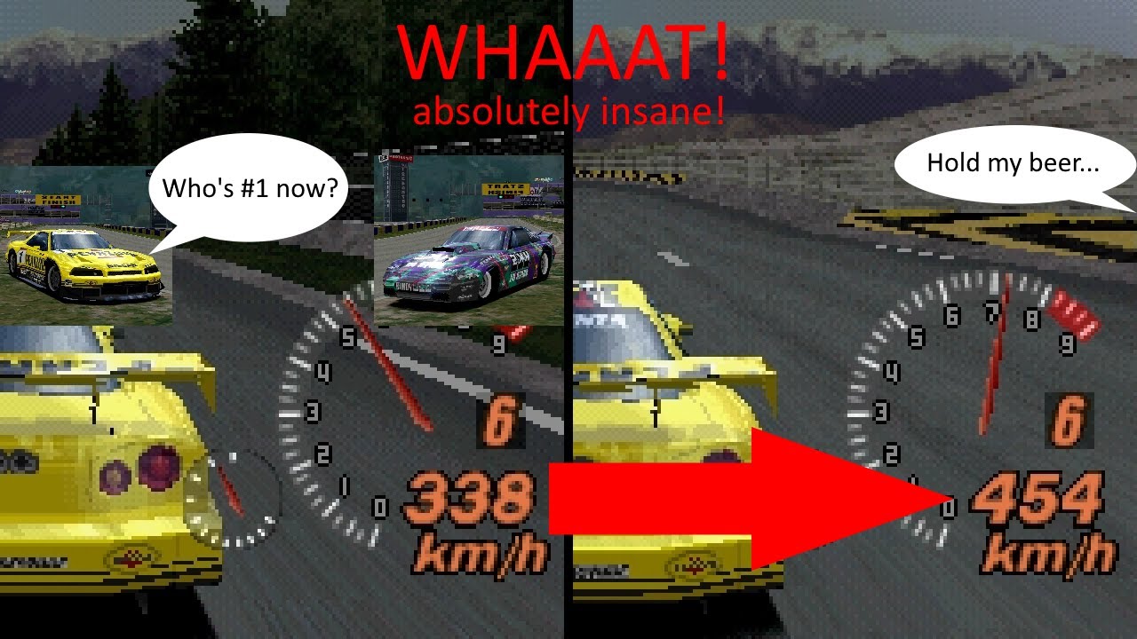 Gran Turismo 2 - INSANE speed glitch!