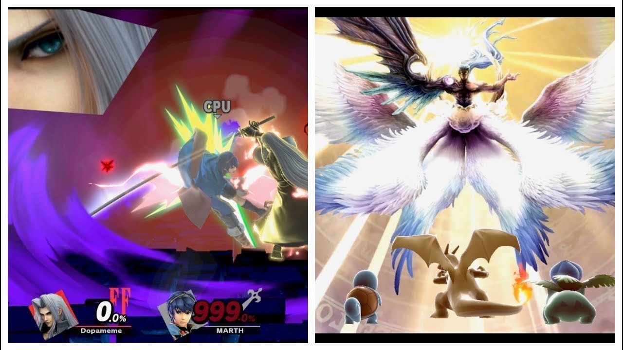 Sephiroth Final Smash on Everyone (Including Sora)