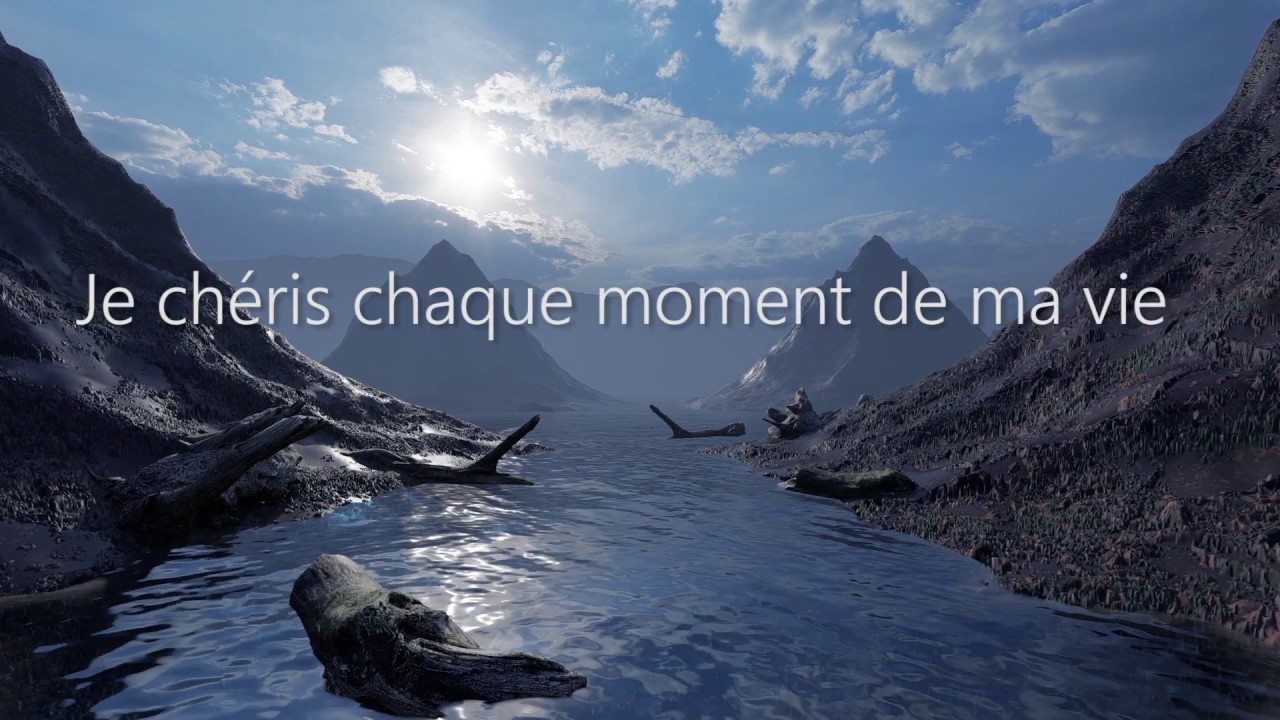 Affirmations et pensées positives en Français sur le moment présent