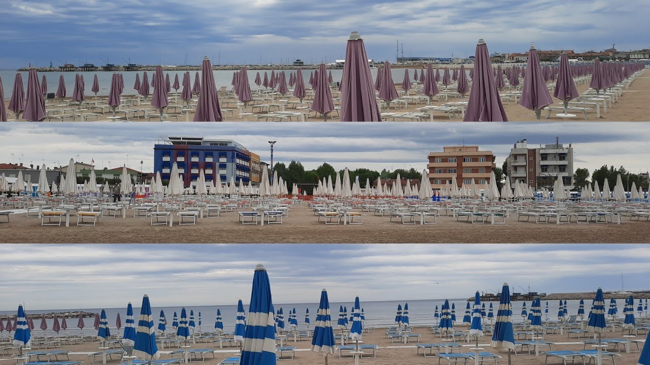 vlog 2 A beautiful beach tour in #Fano#, #Italy#, near #Rimini#