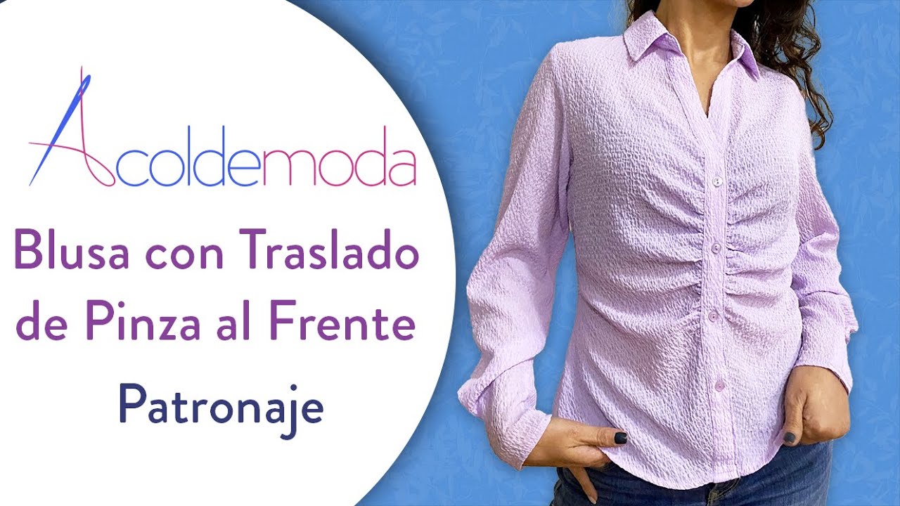 Patronaje de BLUSA CON TRASLASO DE PINZA AL FRENTE - DIY - Paso a Paso