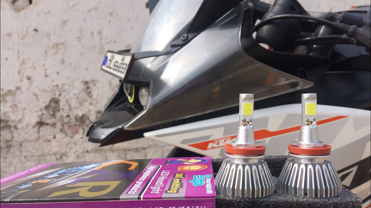 H11 Led Headlights for ktm Rc 390 || Super Bright ||