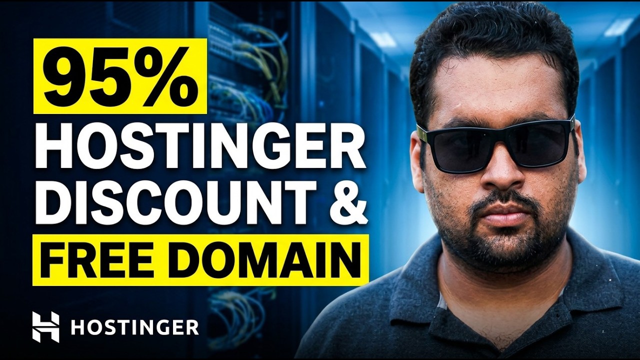 Hostinger Free Domain + 95% Coupon Code Discount 2026