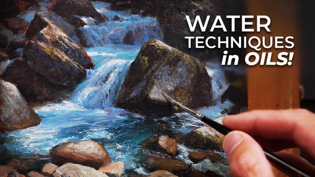 Real-Time Oil Painting – Watch This Waterfall Take Shape Over 3 Hours