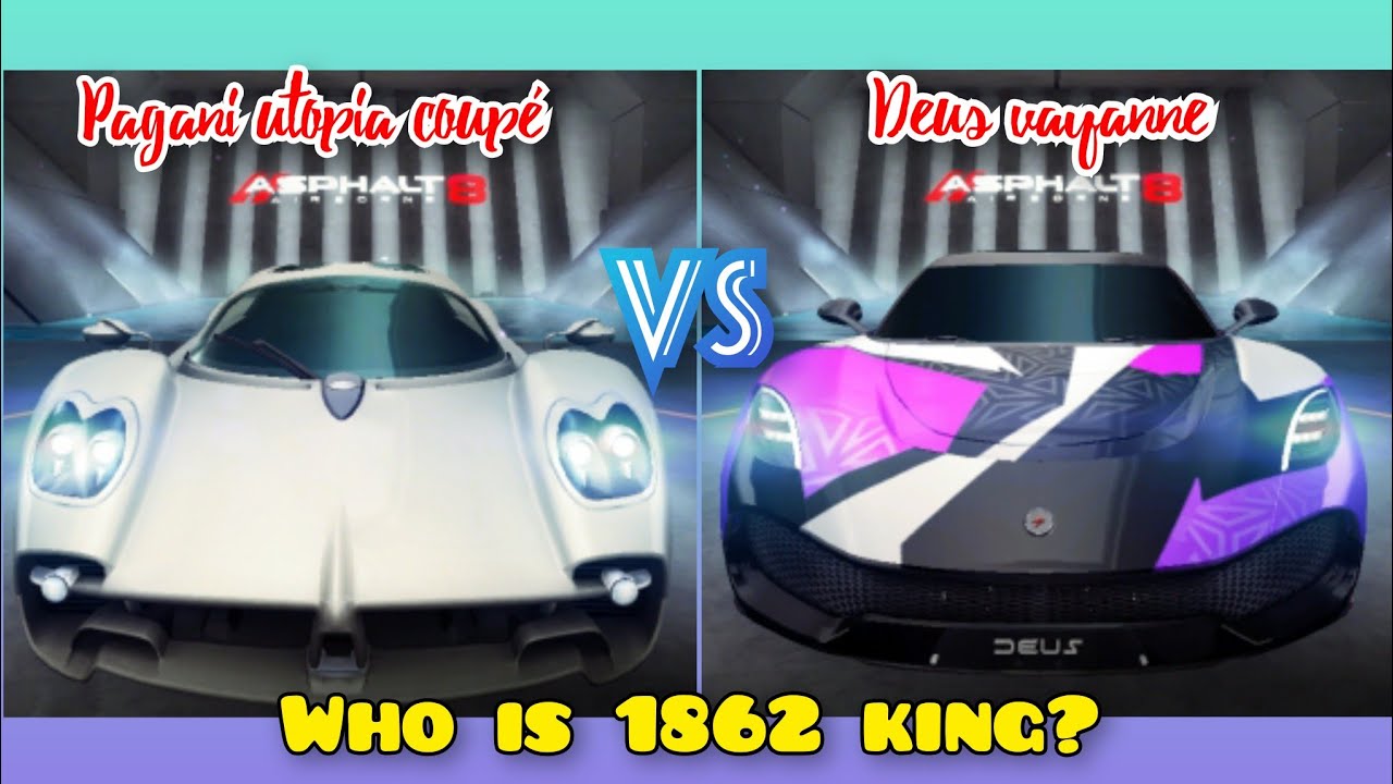 Asphalt 8 | Pagani utopia coupé vs Deus vayanne. Full comparison✅
