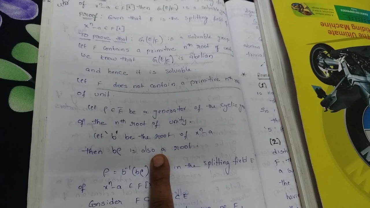 Let E be the splitting field of x^n-2 €F[x] then G(E/F) is a solvable group