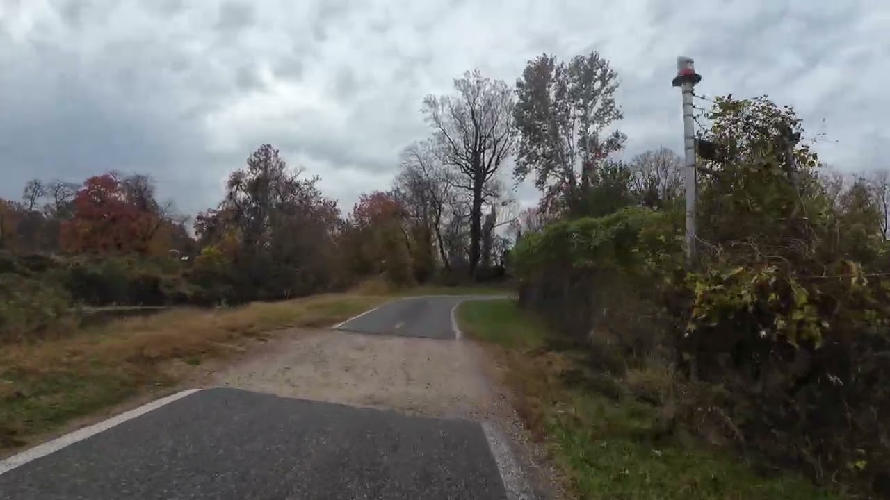 commute to work-- mid-autumn on the northeast branch trail, dc suburbs, maryland