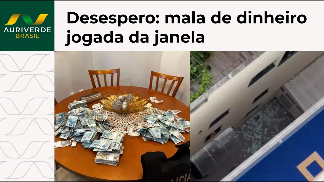 PF flagra mala de dinheiro jogada de prédio em operação contra fraudes na Rioprevidência