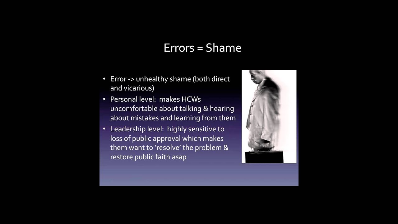What a Shame: The Impact of Mistakes on Healthcare Professionals