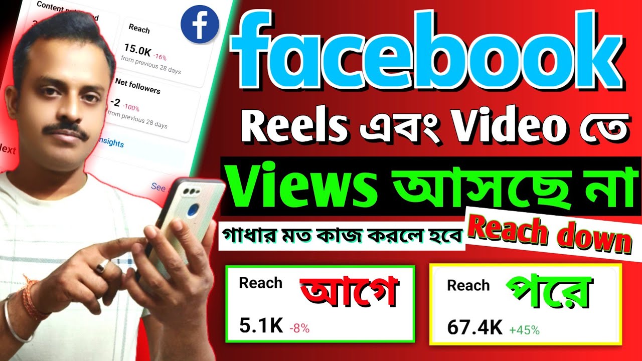 Facebook এ Views এবং Reach কেন ডাউন।। Facebook page Reach Down।। facebook video views down problem