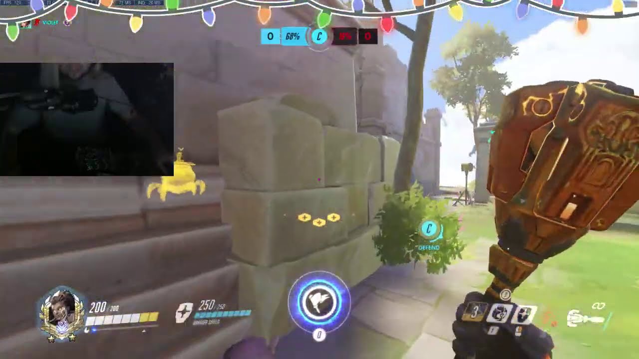 VIOLET BRIGITTE ONE TRICK!  GAMEPLAY OVERWATCH SEASON 25 TOP 500
