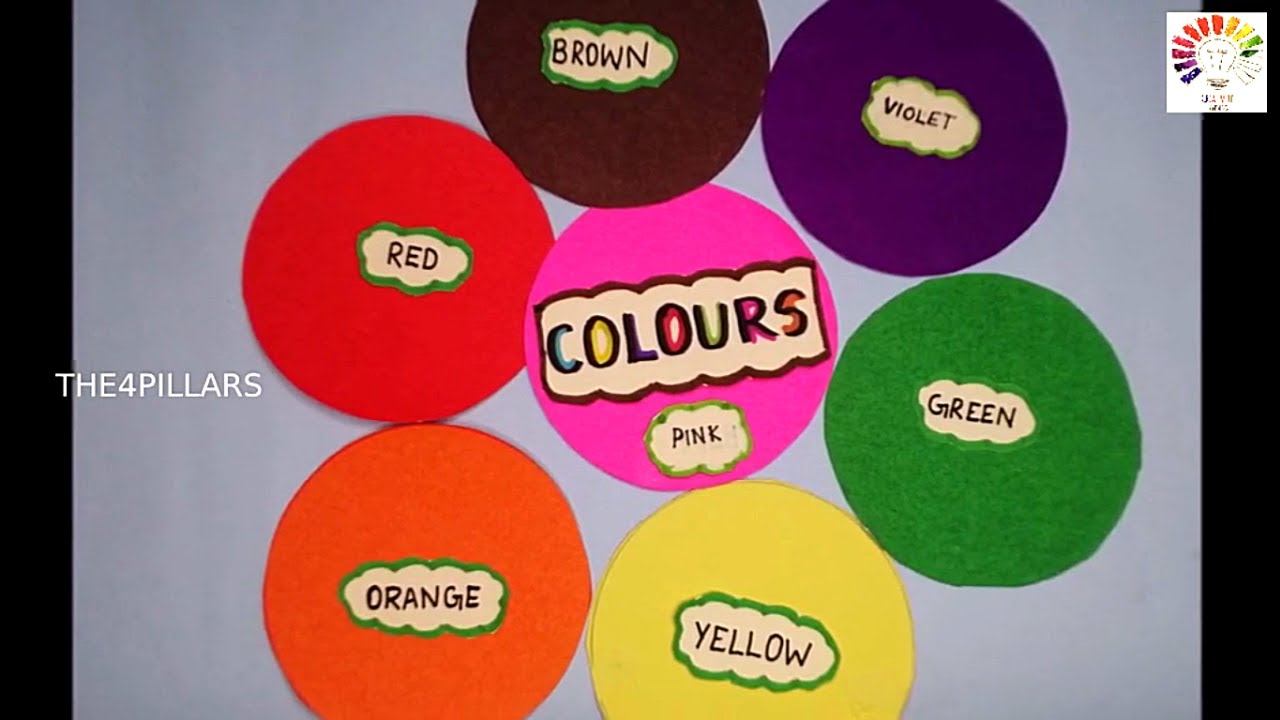 Learn colors and their names | Colors and names model | school project model | colors tlm project