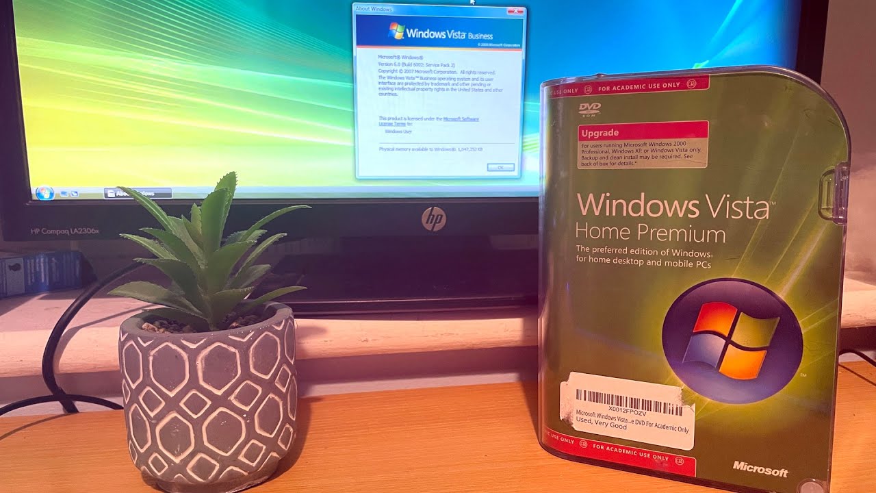 Распаковка и установка Windows Vista в 2022 году